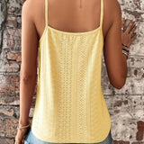 Lace Trim V-Neck Top for Women