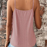 Lace Trim V-Neck Top for Women