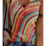 Striped Knit Tank Top for Women