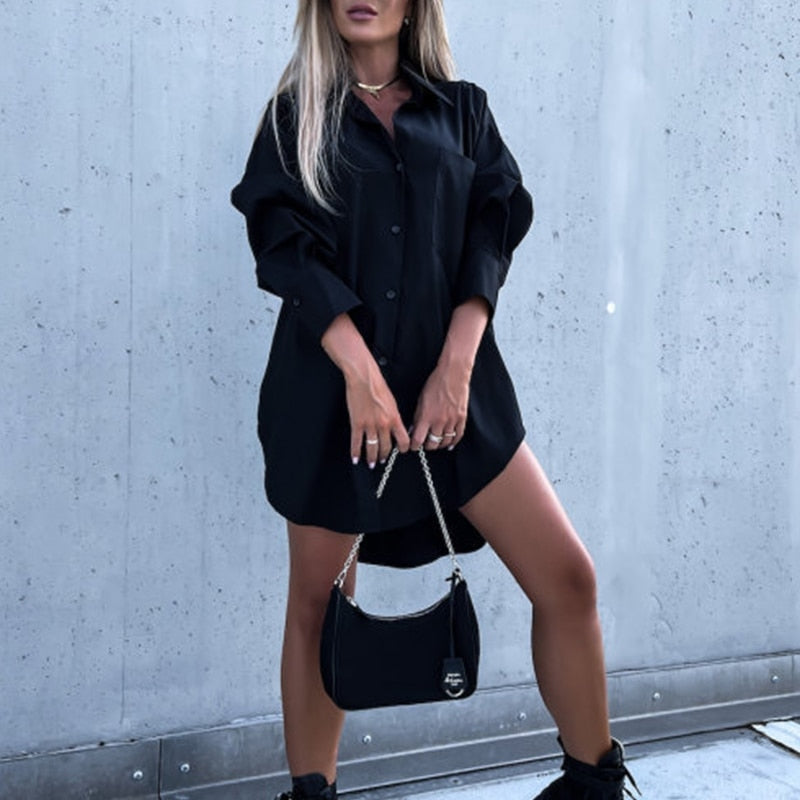 Oversized Long Sleeve Blouse for Women