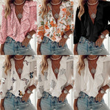 Chiffon Blouse with Ruffled Neckline for Women