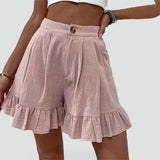 Women's Frill Hem Shorts – Casual Everyday Style