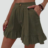 Women's Frill Hem Shorts – Casual Everyday Style