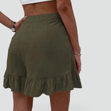 Women's Frill Hem Shorts – Casual Everyday Style