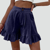 Women's Frill Hem Shorts – Casual Everyday Style