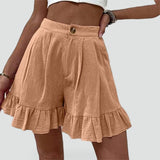 Women's Frill Hem Shorts – Casual Everyday Style