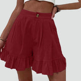 Women's Frill Hem Shorts – Casual Everyday Style