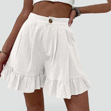 Women's Frill Hem Shorts – Casual Everyday Style
