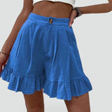 Women's Frill Hem Shorts – Casual Everyday Style
