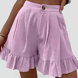 Women's Frill Hem Shorts – Casual Everyday Style