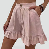 Women's Frill Hem Shorts – Casual Everyday Style
