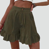 Women's Frill Hem Shorts – Casual Everyday Style