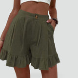 Women's Frill Hem Shorts – Casual Everyday Style