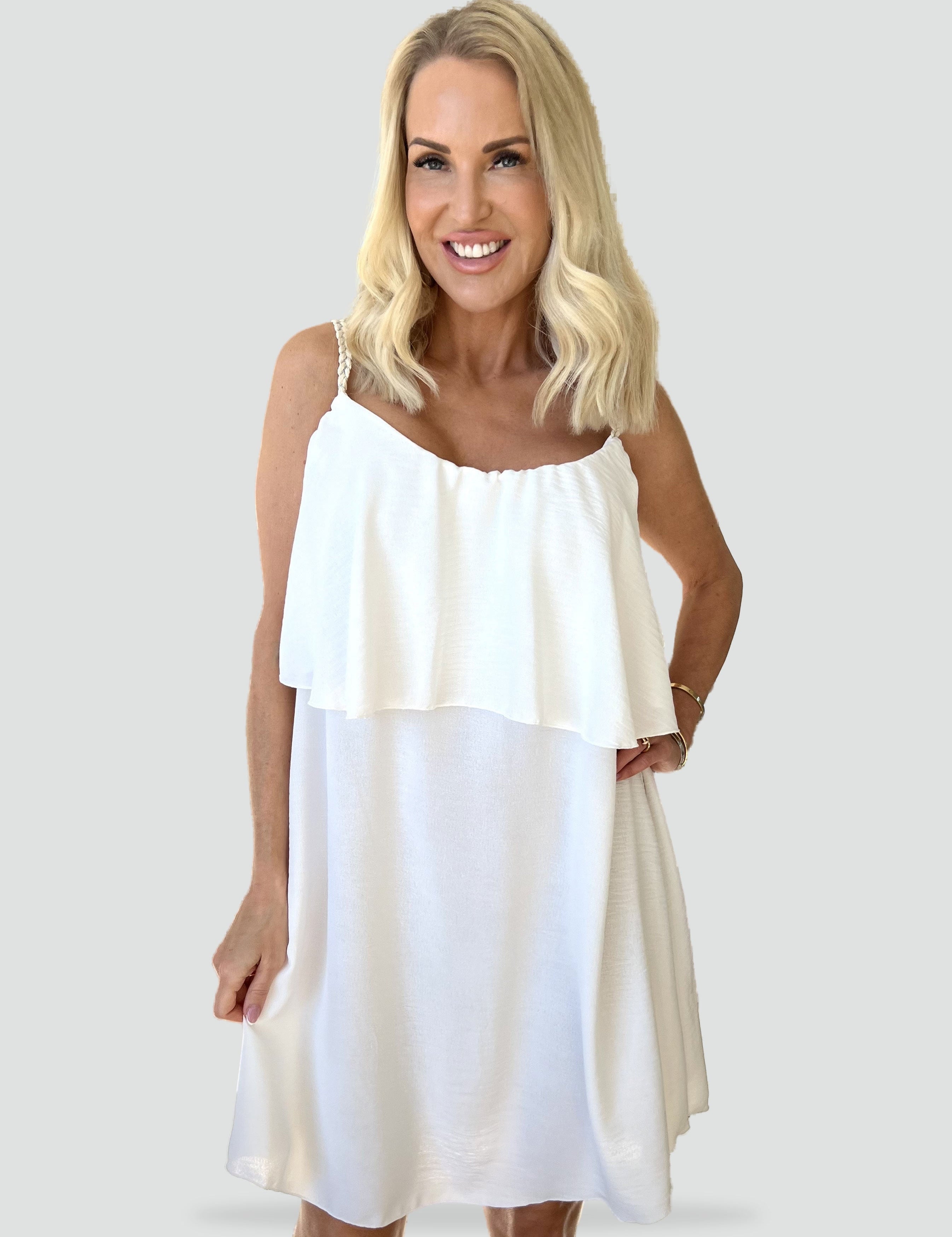 Midi Dress with Straps for women