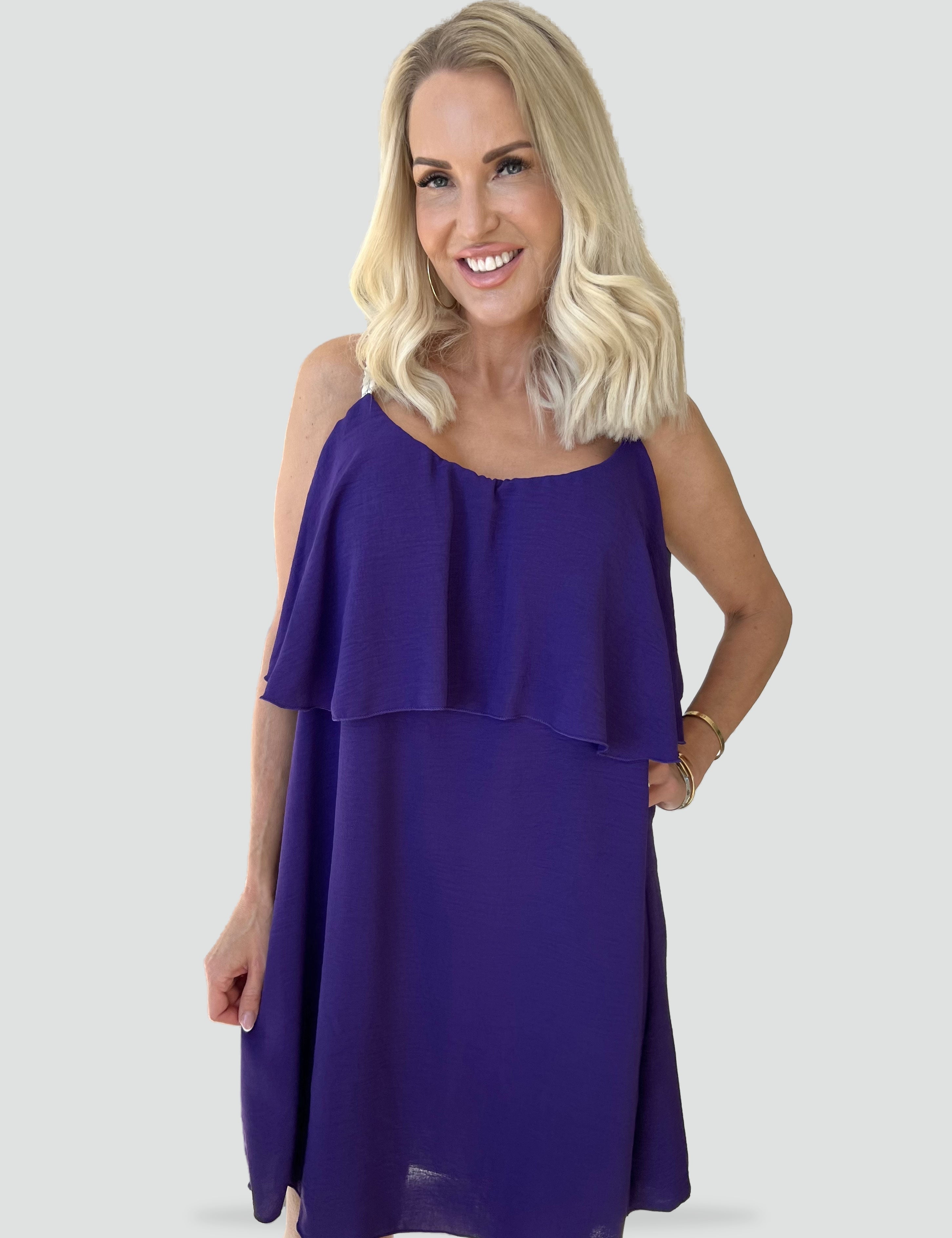 Midi Dress with Straps for women