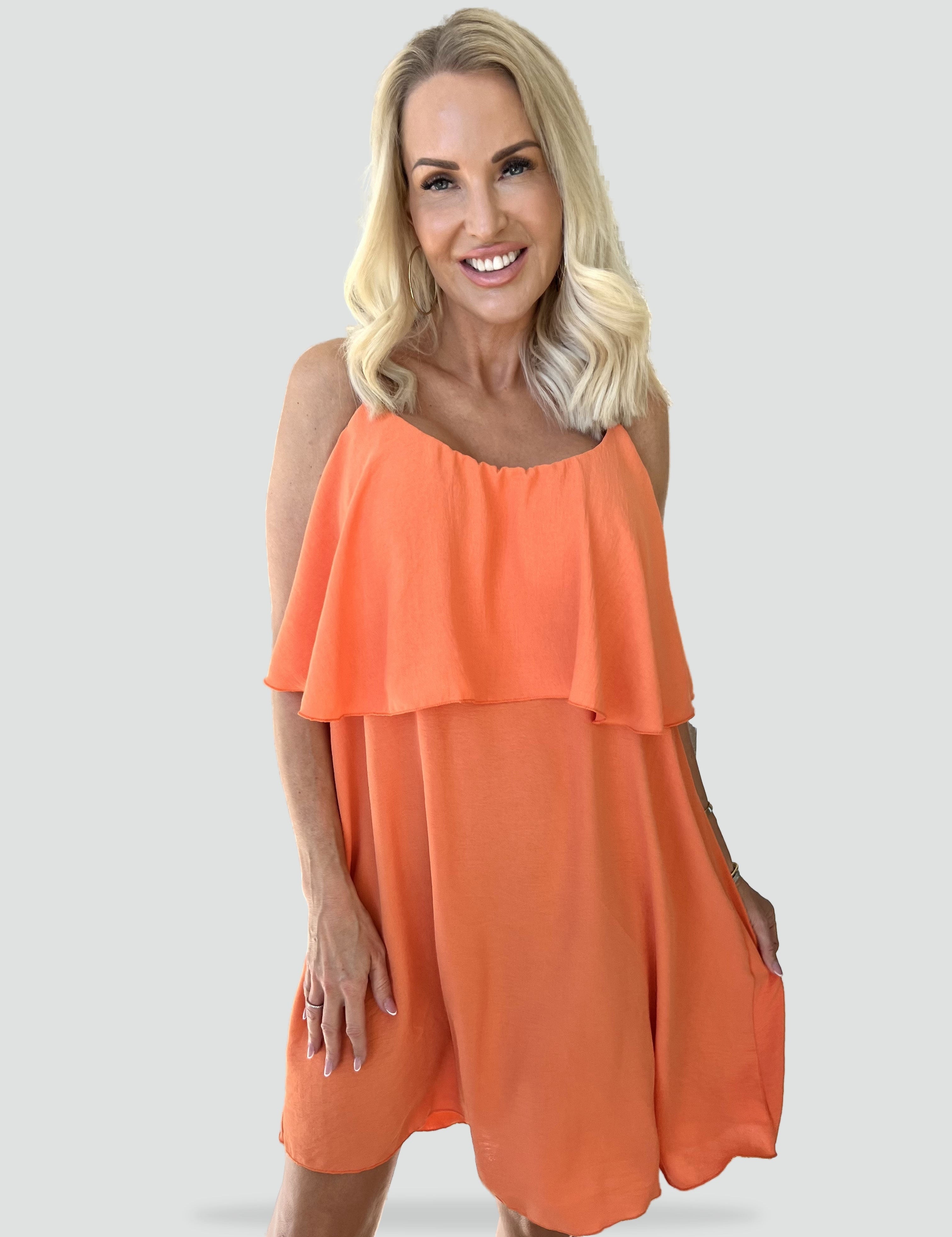 Midi Dress with Straps for women