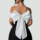 Midi Dress with Satin Neckline and Flared Skirt for Women