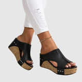 Wedge Slides with Cushioned Footbed for Women